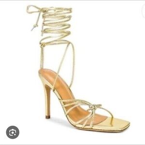 In search of Tony Bianco Feliz Sandal in Gold Nappa Metallic